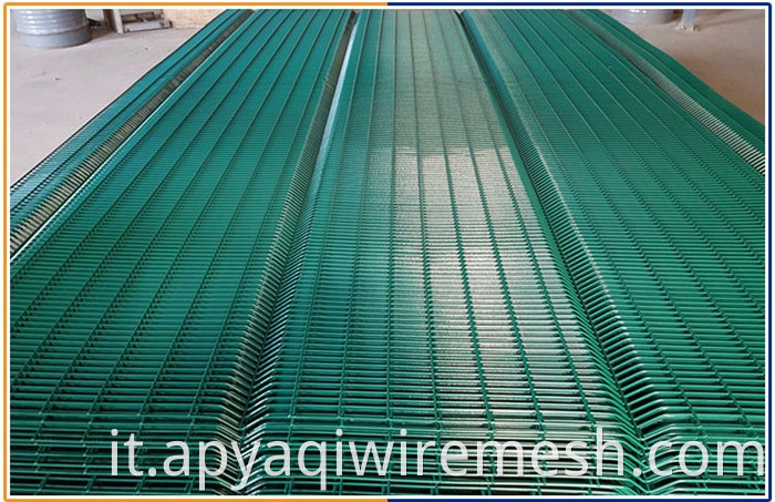 heavy gauge small hole welded wire mesh fence for Anti climb security fence 358 fence